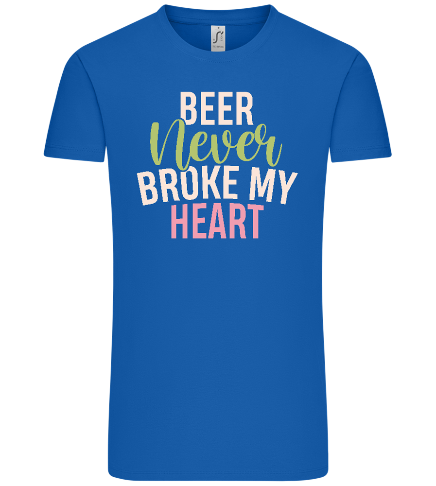 Never Broke My Heart Design - Comfort Unisex T-Shirt_ROYAL_front