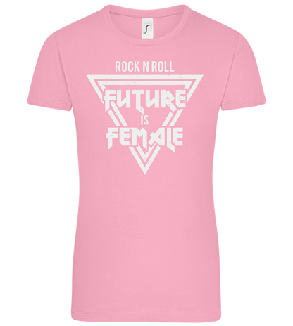 Rock N Roll Future Is Female Design - Comfort women's t-shirt_PINK ORCHID_front
