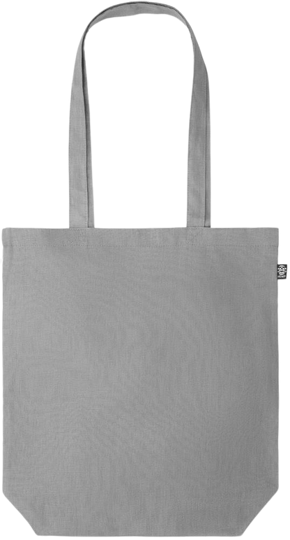 Premium colored organic hemp tote bag_GREY_front