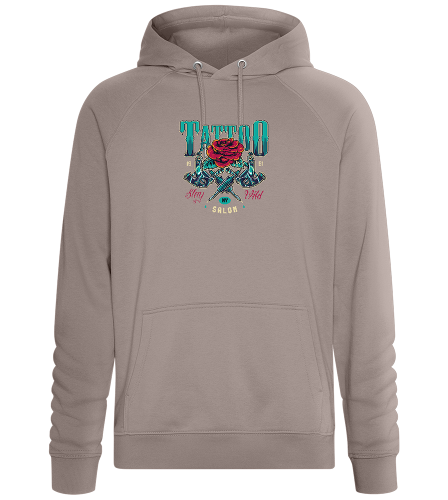 Tattoo Salon NY Design - Comfort unisex hoodie_CHARCOAL CHIN_front