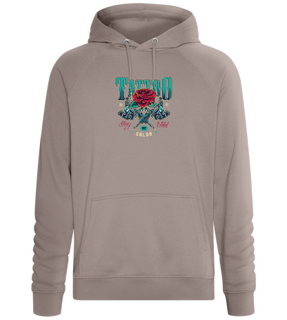 Tattoo Salon NY Design - Comfort unisex hoodie_CHARCOAL CHIN_front