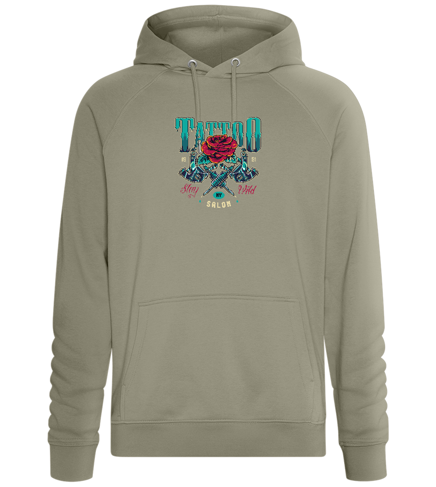 Tattoo Salon NY Design - Comfort unisex hoodie_KHAKI_front