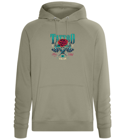 Tattoo Salon NY Design - Comfort unisex hoodie_KHAKI_front