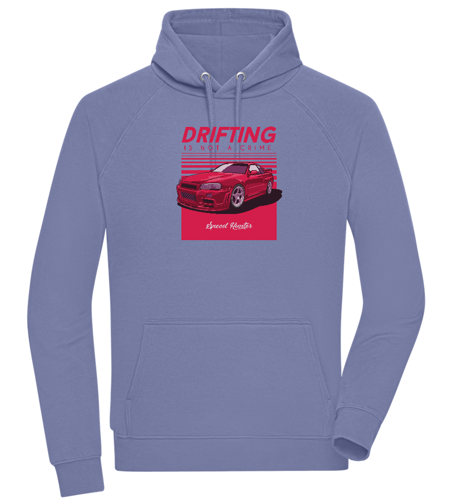 Drifting Not A Crime Design - Comfort unisex hoodie_BLUE_front