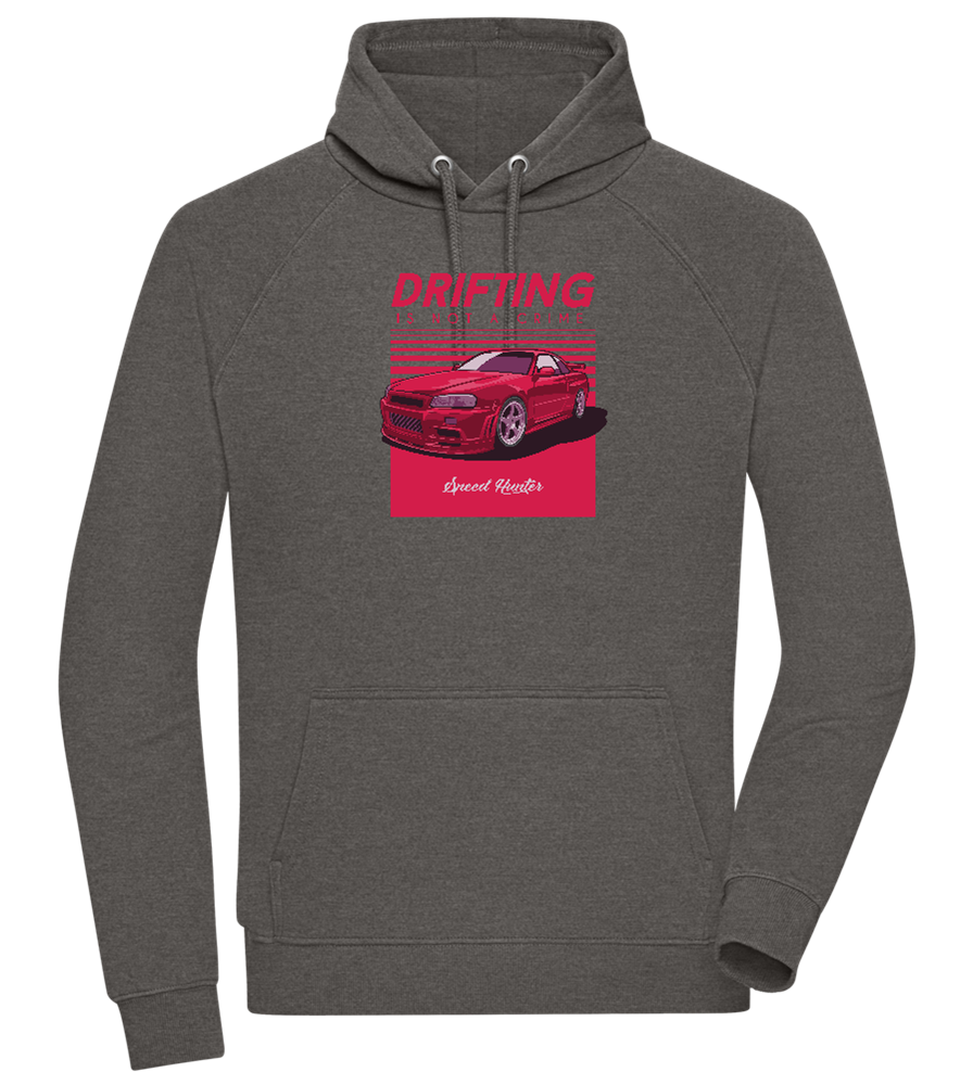 Drifting Not A Crime Design - Comfort unisex hoodie_CHARCOAL CHIN_front