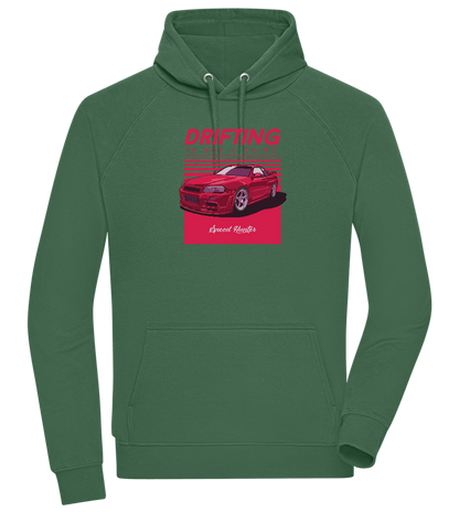 Drifting Not A Crime Design - Comfort unisex hoodie_GREEN BOTTLE_front