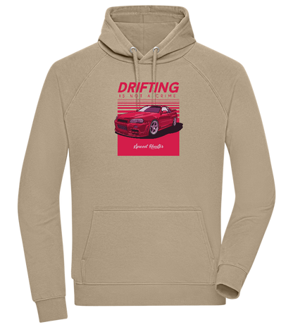 Drifting Not A Crime Design - Comfort unisex hoodie_KHAKI_front