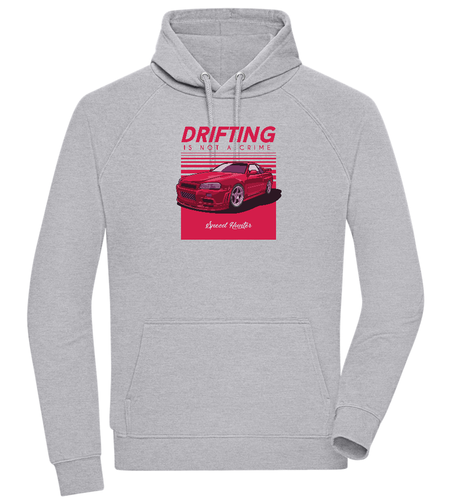 Drifting Not A Crime Design - Comfort unisex hoodie_ORION GREY II_front