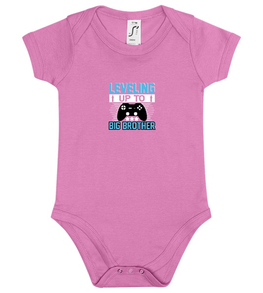 Leveling Up To Big Brother Design - Baby bodysuit_PINK ORCHID_front