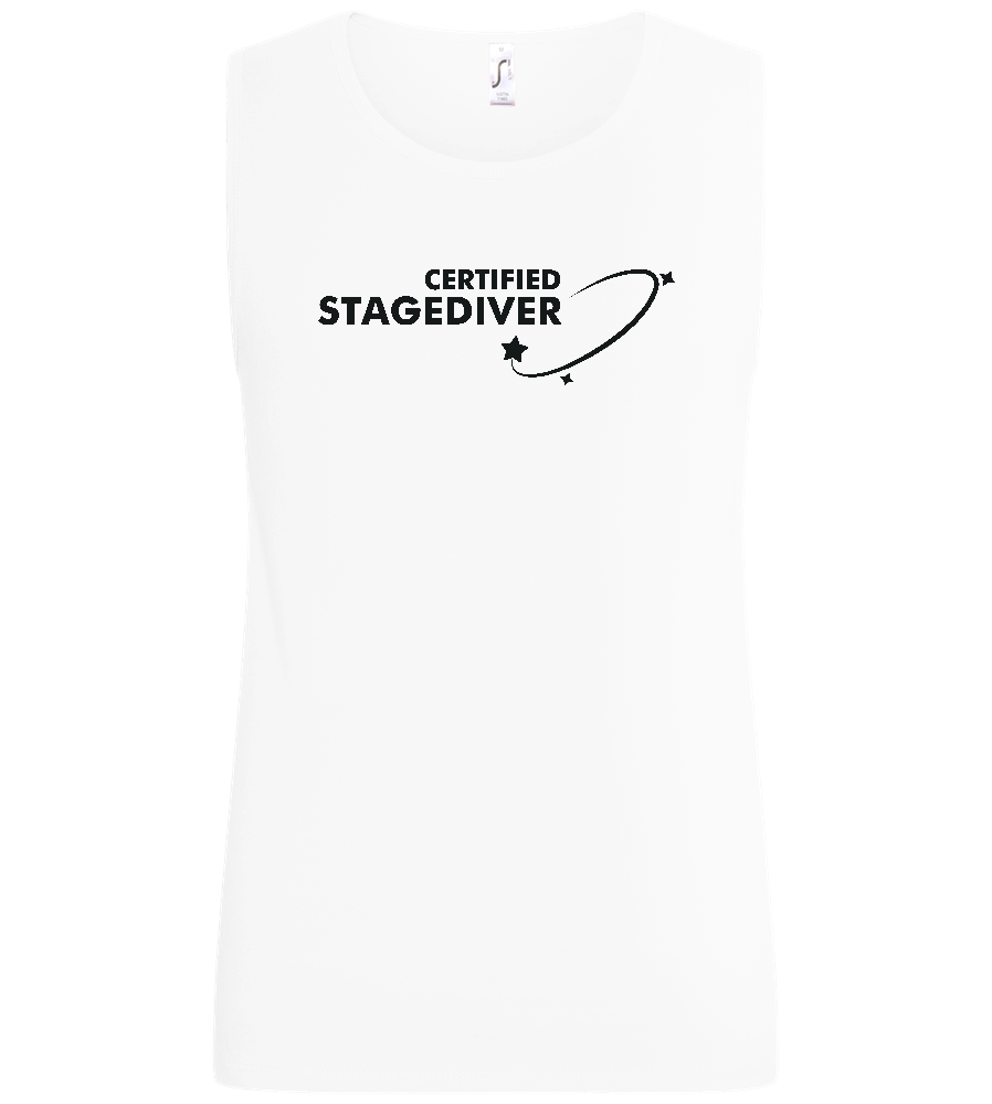 Certified Stagediver Stars Design - Basic men's tank top_WHITE_front