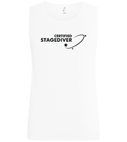 Certified Stagediver Stars Design - Basic men's tank top_WHITE_front