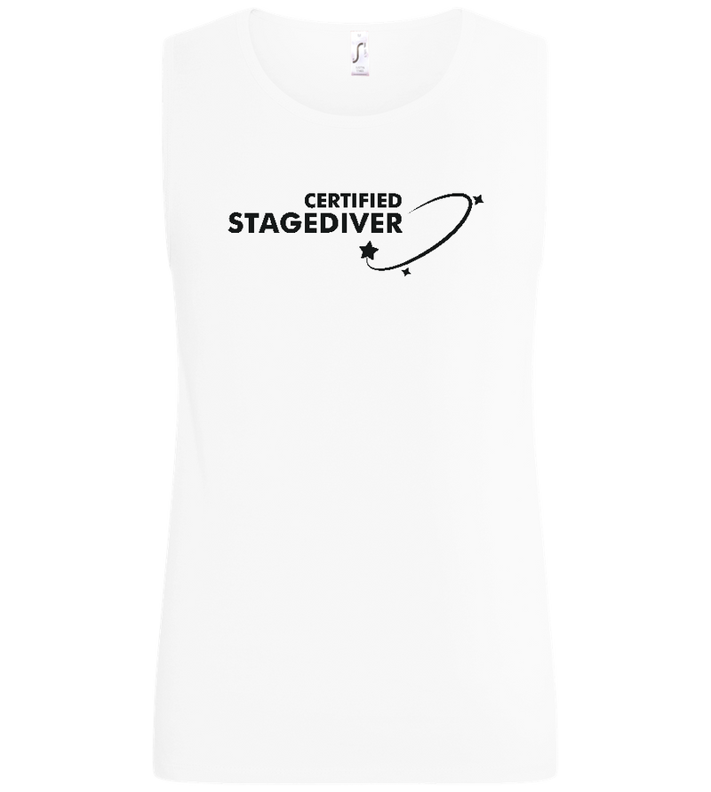 Certified Stagediver Stars Design - Basic men's tank top_WHITE_front