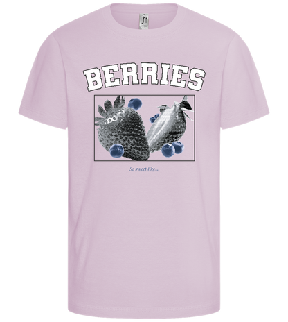 Sweet Like Berries Design - Comfort girls' t-shirt_MEDIUM PINK_front