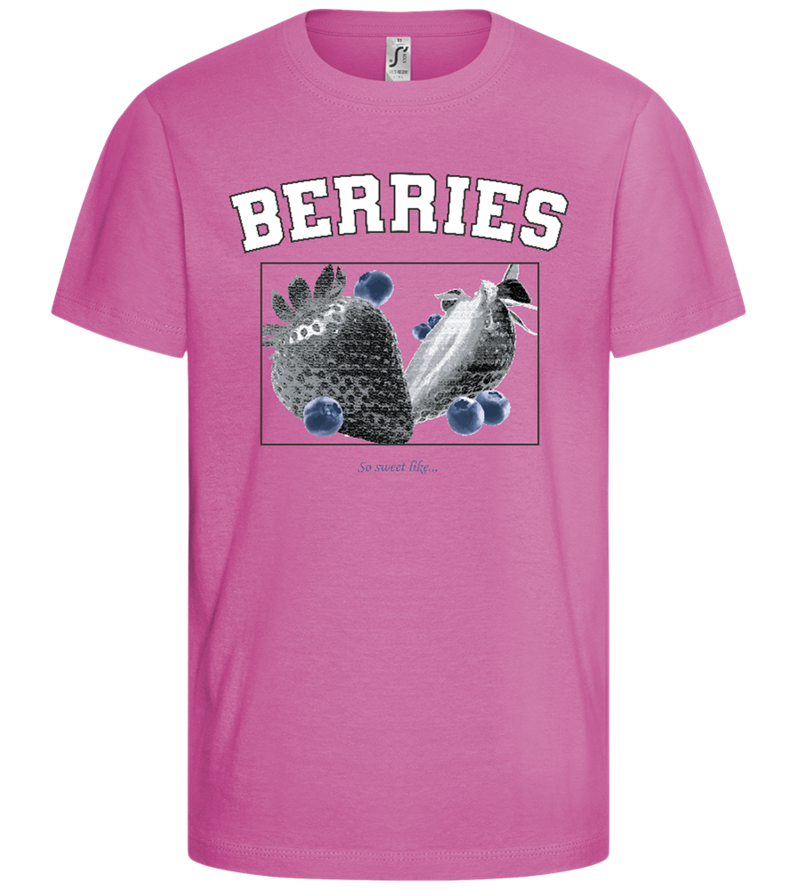 Sweet Like Berries Design - Comfort girls' t-shirt_PINK ORCHID_front