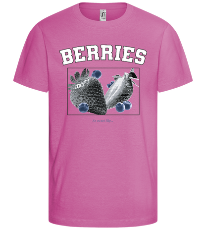 Sweet Like Berries Design - Comfort girls' t-shirt_PINK ORCHID_front