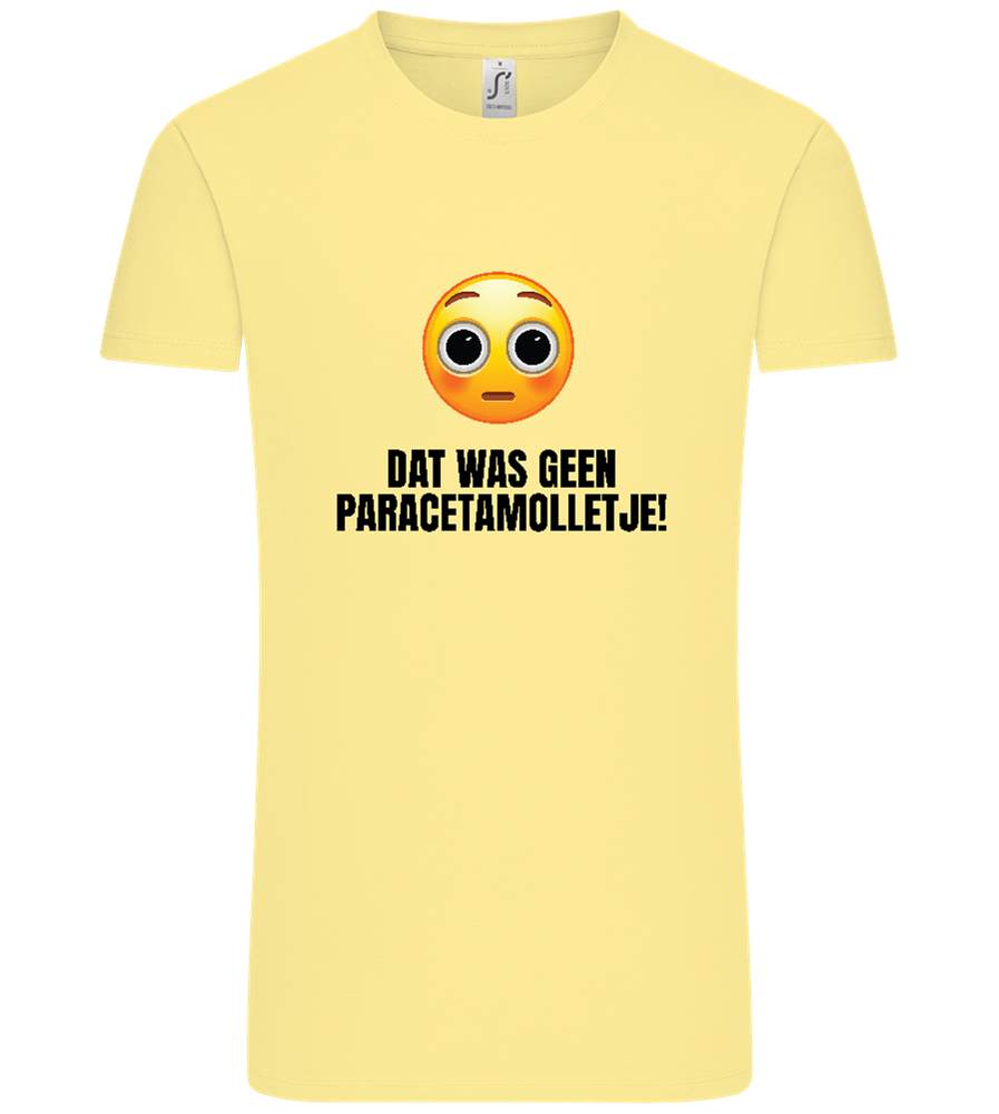 Geen Paracetamolletje Design - Comfort Unisex T-Shirt_AMARELO CLARO_front