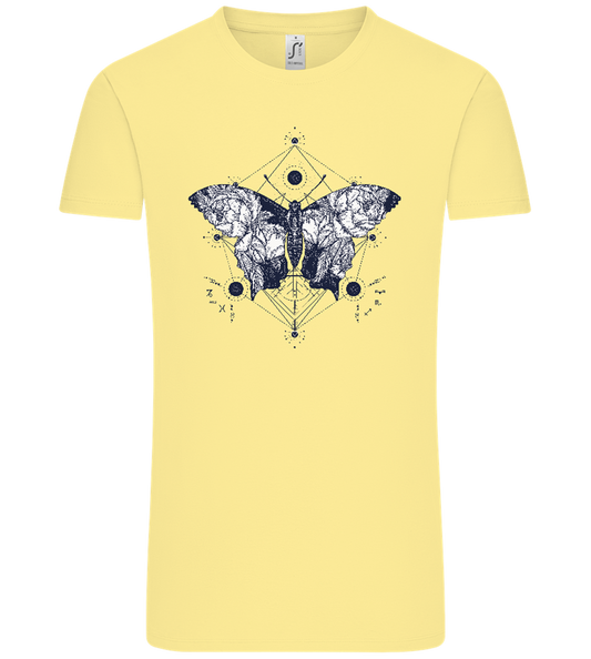 Astrology Butterfly Design - Comfort Unisex T-Shirt_AMARELO CLARO_front
