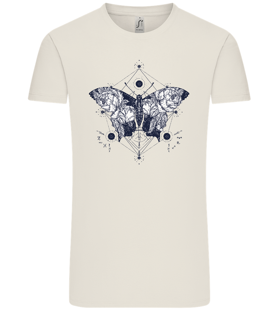 Astrology Butterfly Design - Comfort Unisex T-Shirt_ECRU_front