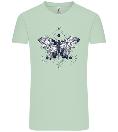 Astrology Butterfly Design - Comfort Unisex T-Shirt_ICE GREEN_front