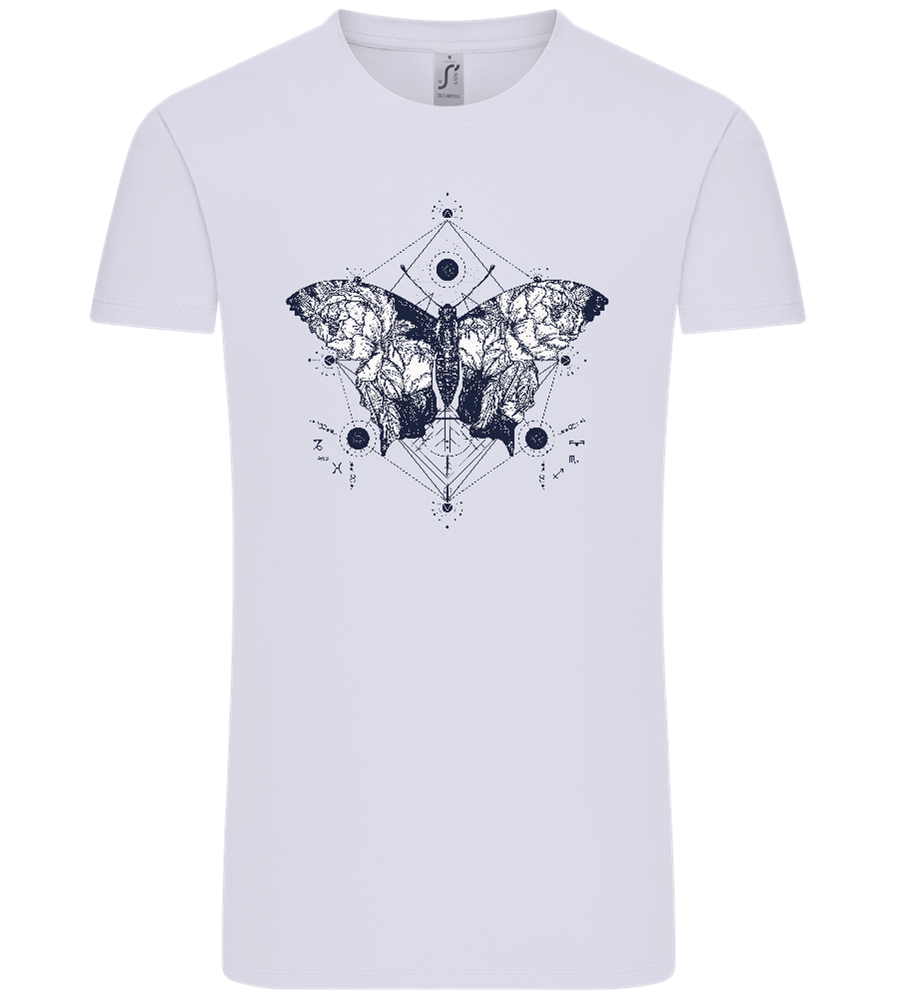Astrology Butterfly Design - Comfort Unisex T-Shirt_LILAK_front