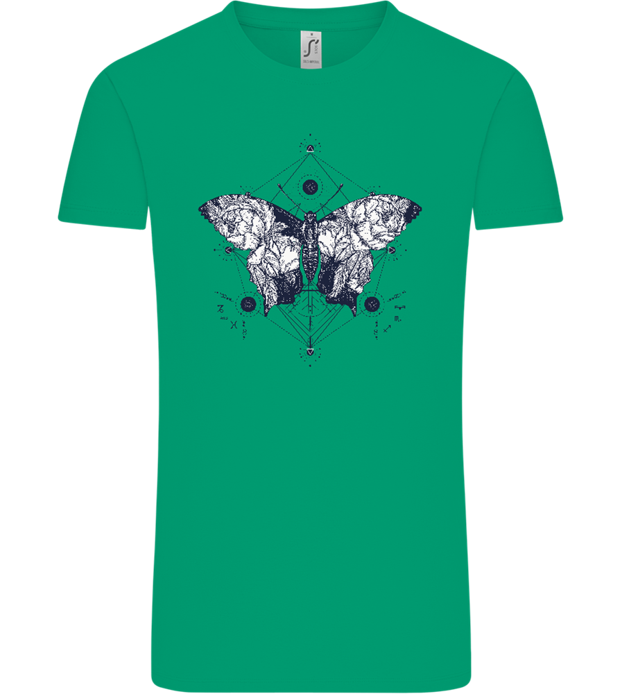 Astrology Butterfly Design - Comfort Unisex T-Shirt_SPRING GREEN_front