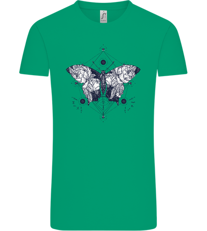 Astrology Butterfly Design - Comfort Unisex T-Shirt_SPRING GREEN_front