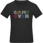 Game Over Pixel Design - Comfort boys fitted t-shirt_DEEP BLACK_front
