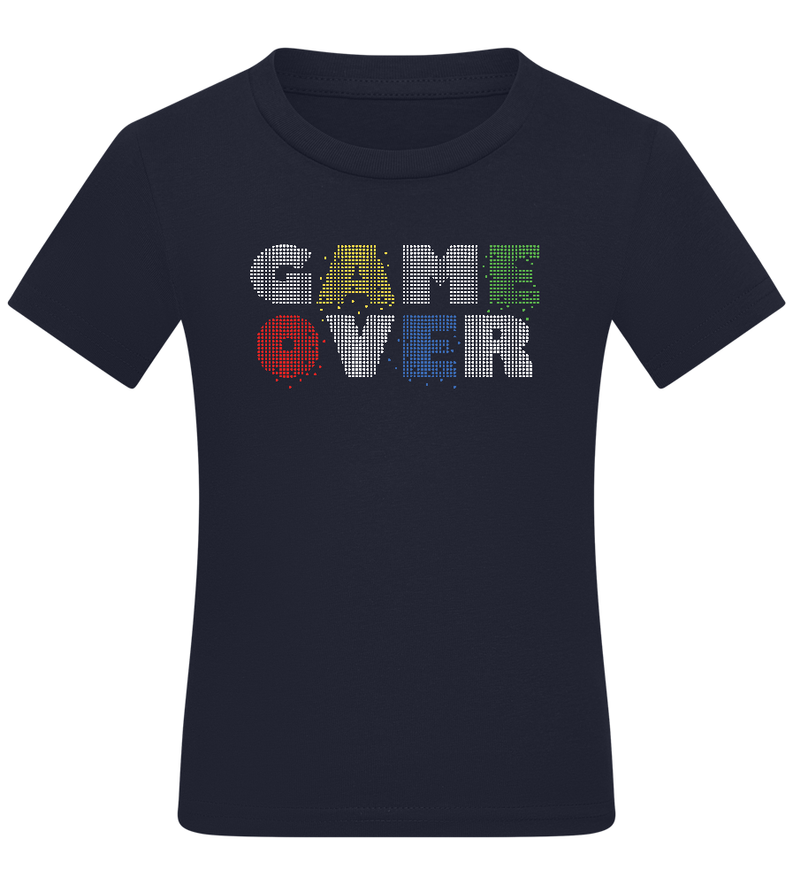 Game Over Pixel Design - Comfort boys fitted t-shirt_FRENCH NAVY_front