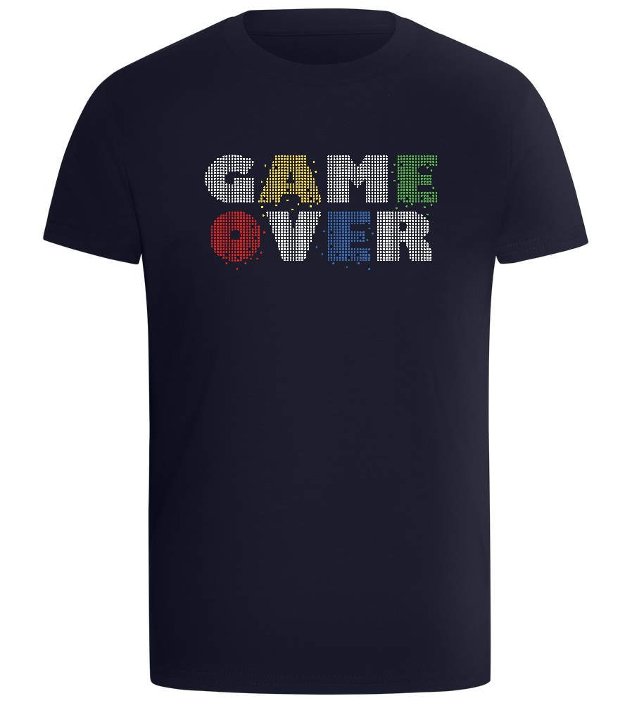 Game Over Pixel Design - Comfort boys fitted t-shirt_FRENCH NAVY_front