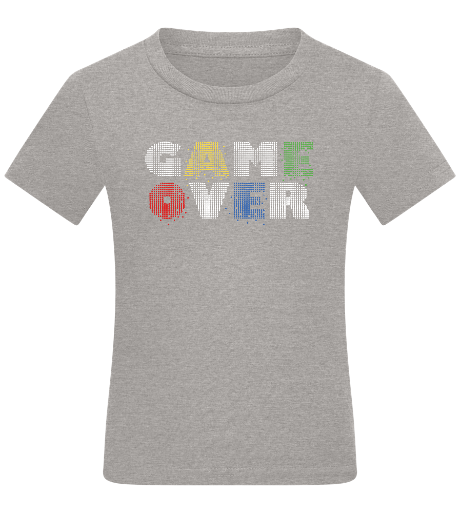 Game Over Pixel Design - Comfort boys fitted t-shirt_ORION GREY_front