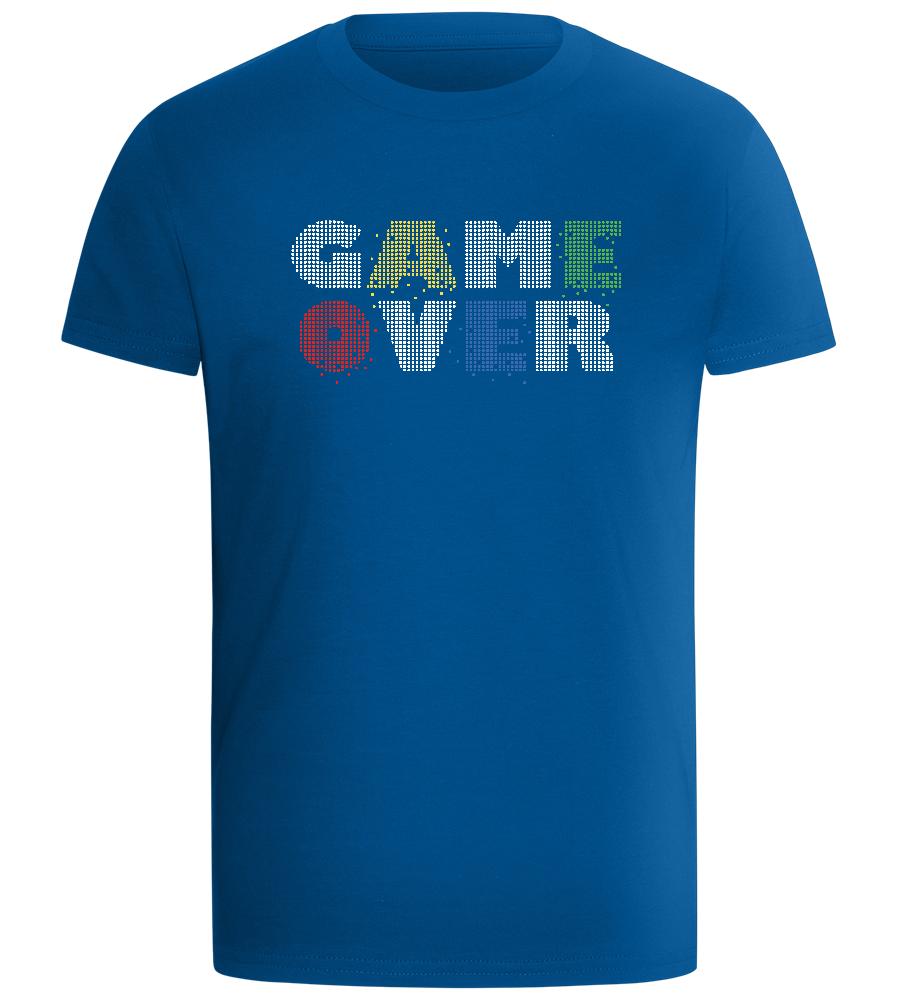 Game Over Pixel Design - Comfort boys fitted t-shirt_ROYAL_front