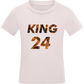 KING 24 Design - Comfort kids fitted t-shirt_LIGHT PINK_front