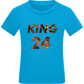 KING 24 Design - Comfort kids fitted t-shirt_TURQUOISE_front