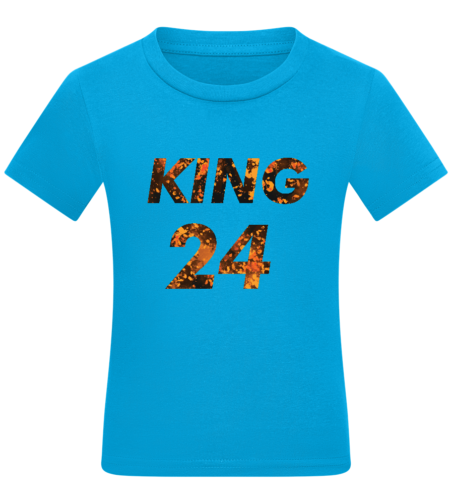 KING 24 Design - Comfort kids fitted t-shirt_TURQUOISE_front