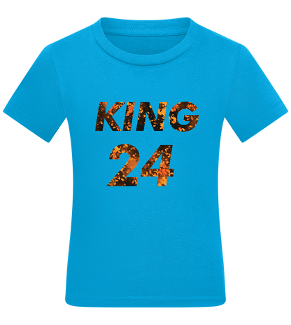 KING 24 Design - Comfort kids fitted t-shirt_TURQUOISE_front