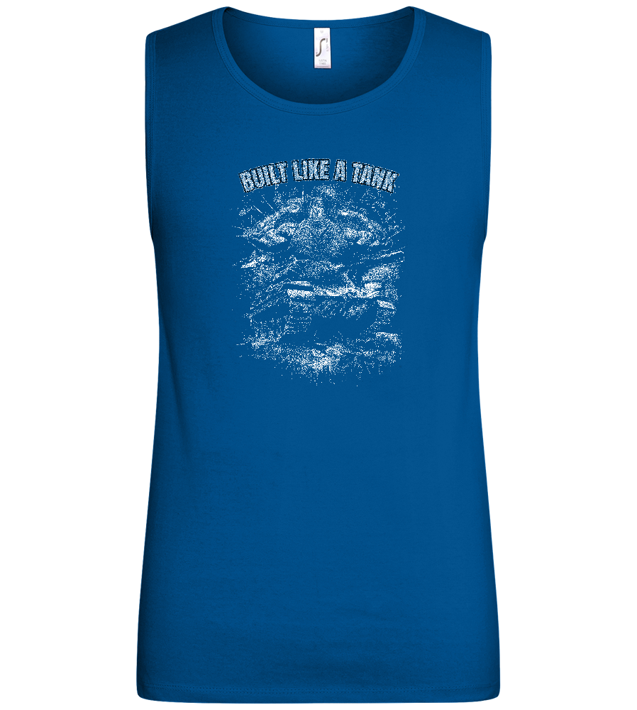 Built Like a Tank Design - Basic men's tank top_ROYAL_front