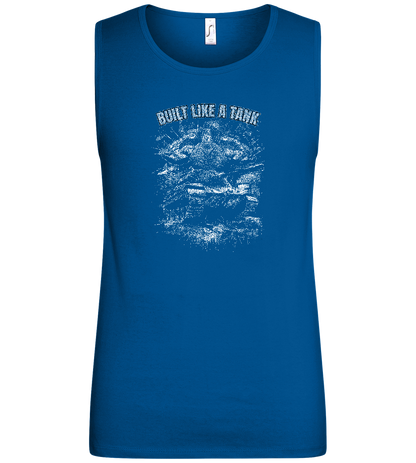 Built Like a Tank Design - Basic men's tank top_ROYAL_front