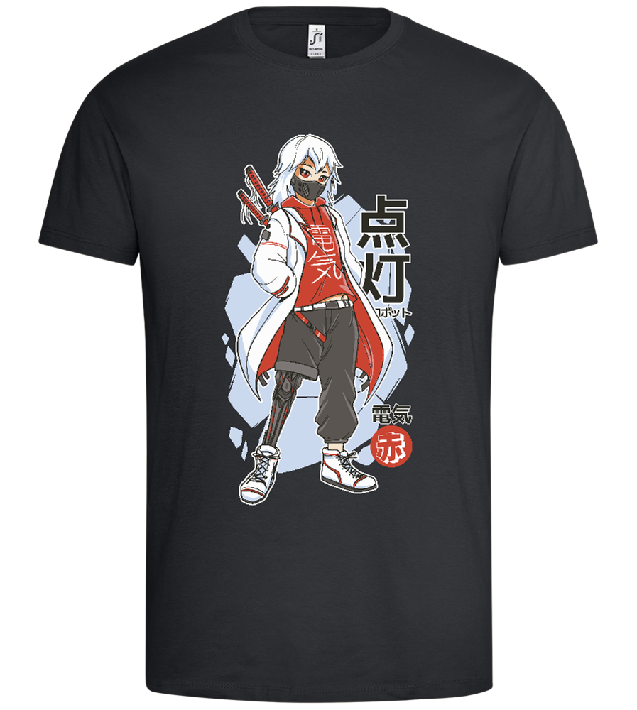 Techwear Rebel Design - Premium men's t-shirt_DARK GRAY_front