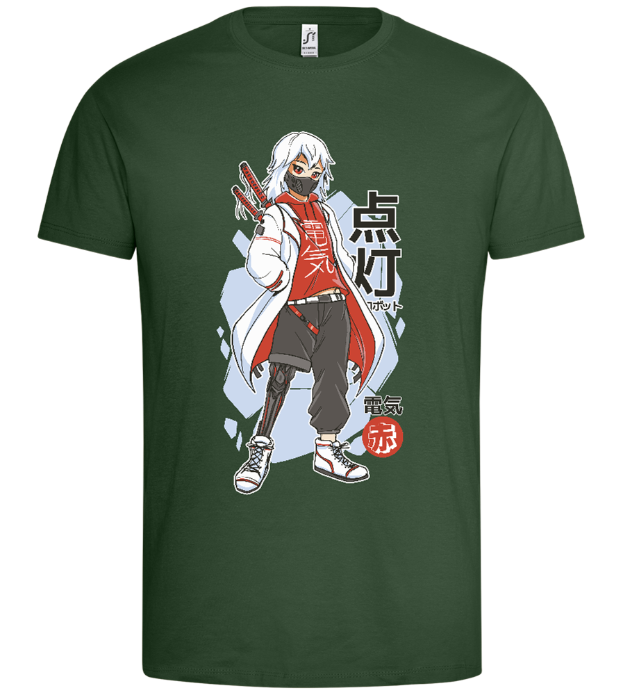 Techwear Rebel Design - Premium men's t-shirt_GREEN BOTTLE_front