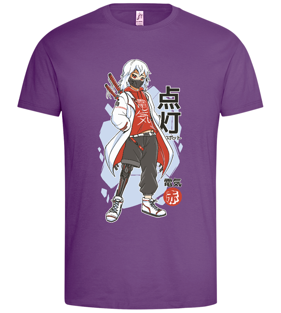 Techwear Rebel Design - Premium men's t-shirt_LIGHT PURPLE_front