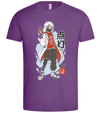 Techwear Rebel Design - Premium men's t-shirt_LIGHT PURPLE_front