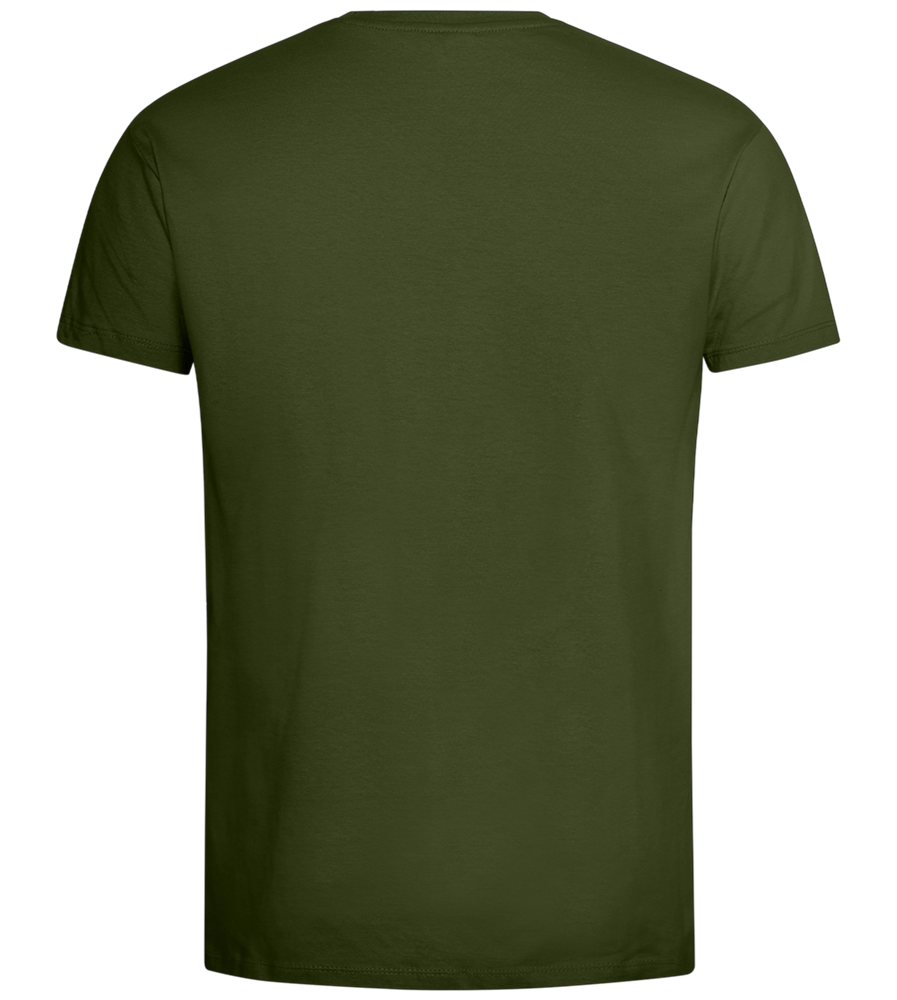 Techwear Rebel Design - Premium men's t-shirt_ARMY_back