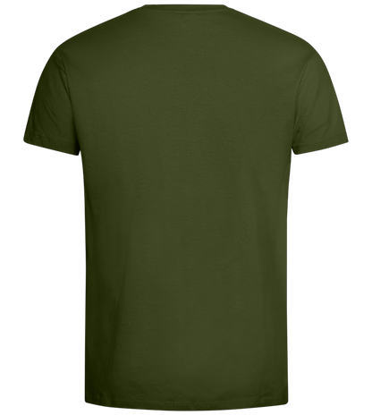 Techwear Rebel Design - Premium men's t-shirt_DARK KHAKI_back