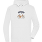 Koningsdag Oranje Fiets Design - Premium unisex hoodie_WHITE_front