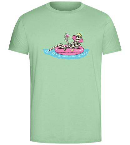 Drink And Chill Design - Comfort Unisex T-Shirt_ICE GREEN_front