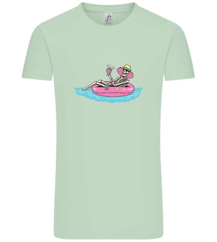 Drink And Chill Design - Comfort Unisex T-Shirt_ICE GREEN_front