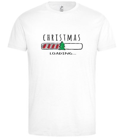 Christmas Is Loading Design - Premium men's t-shirt_WHITE_front