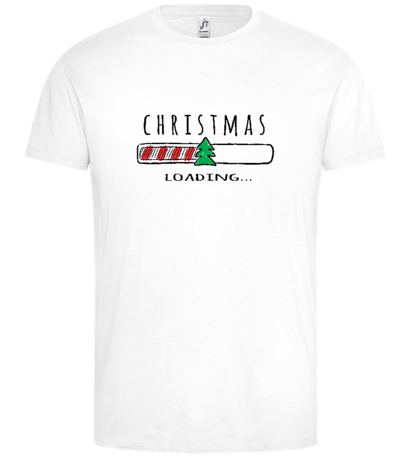 Christmas Is Loading Design - Premium men's t-shirt_WHITE_front