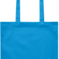 Premium Canvas colored cotton shopping bag_TURQUOISE_front