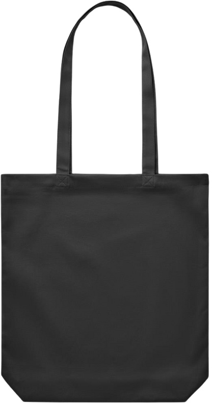 Premium Canvas colored cotton shopping bag_BLACK_back